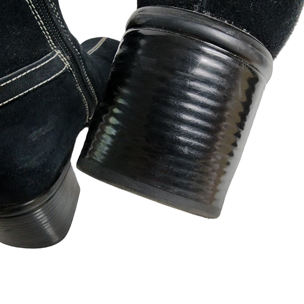 Clarks Side Zipper Block Heel Ankle Boot - image 7